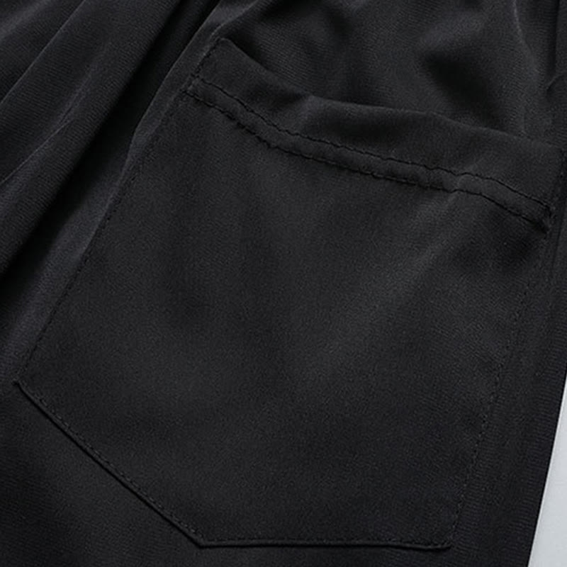 Buddha Stones松の木 パビリオン ガーデン 唐装 漢服 伝統制服 半袖 トップス パンツ 衣類 メンズ セット - image 16
