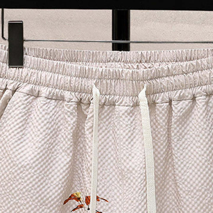 Buddha Stones風景ココナッツの木カササギ柄半袖ショーツメンズセット - image 21