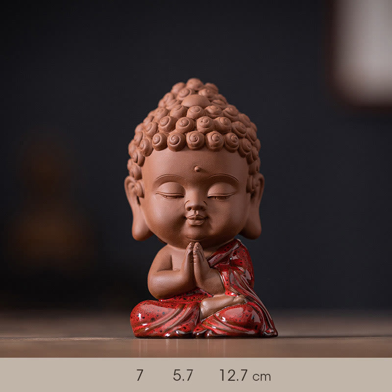 Buddha Stonesミニゴータマ仏陀釈迦牟尼観音観音菩薩地蔵菩薩セレニティセラミックデスク装飾