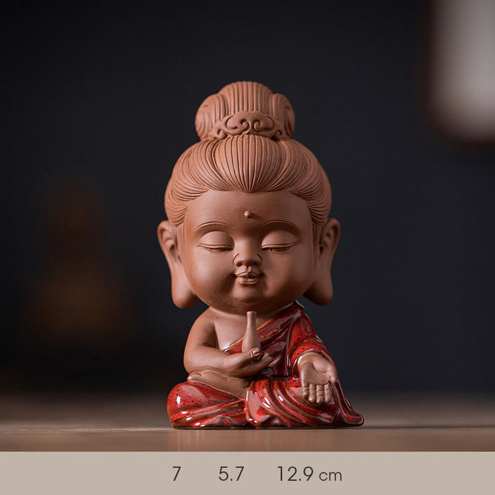 Buddha Stonesミニゴータマ仏陀釈迦牟尼観音観音菩薩地蔵菩薩セレニティセラミックデスク装飾