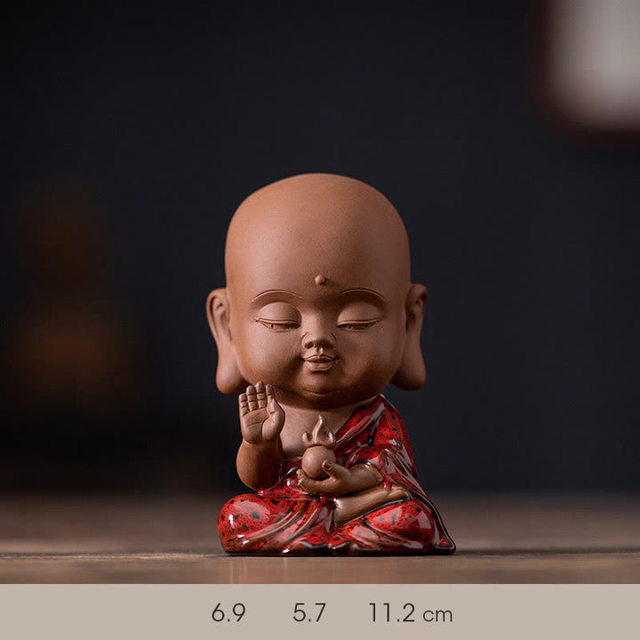 Buddha Stonesミニゴータマ仏陀釈迦牟尼観音観音菩薩地蔵菩薩セレニティセラミックデスク装飾