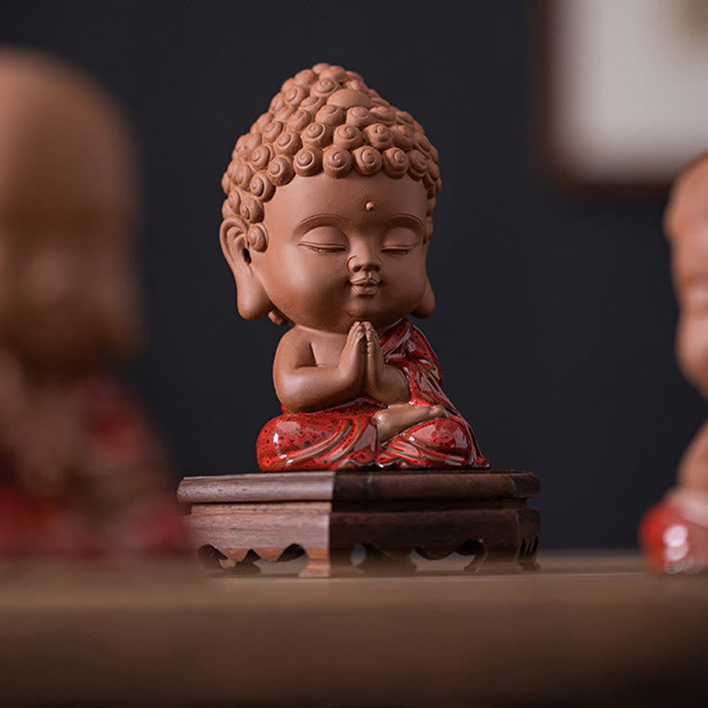 Buddha Stonesミニゴータマ仏陀釈迦牟尼観音観音菩薩地蔵菩薩セレニティセラミックデスク装飾