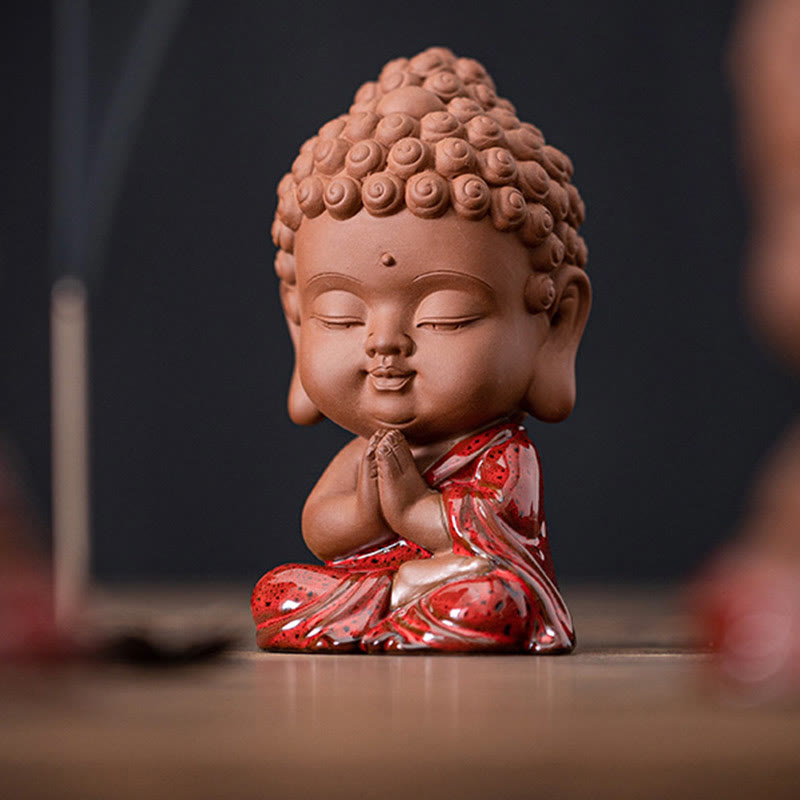 Buddha Stonesミニゴータマ仏陀釈迦牟尼観音観音菩薩地蔵菩薩セレニティセラミックデスク装飾