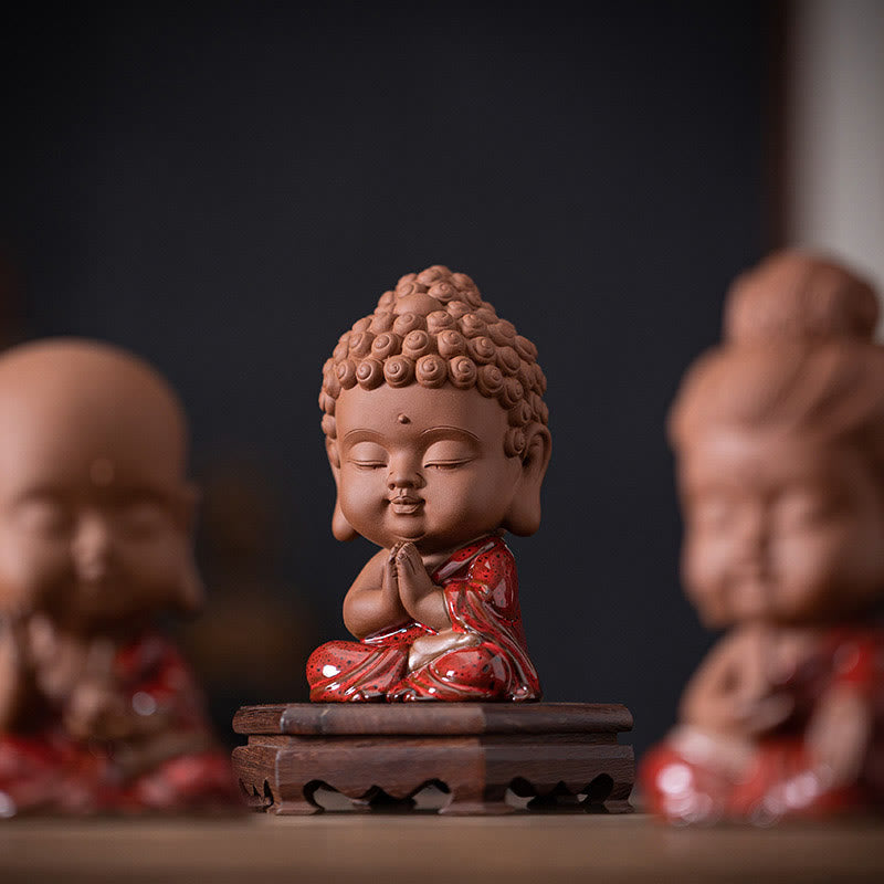 Buddha Stonesミニゴータマ仏陀釈迦牟尼観音観音菩薩地蔵菩薩セレニティセラミックデスク装飾