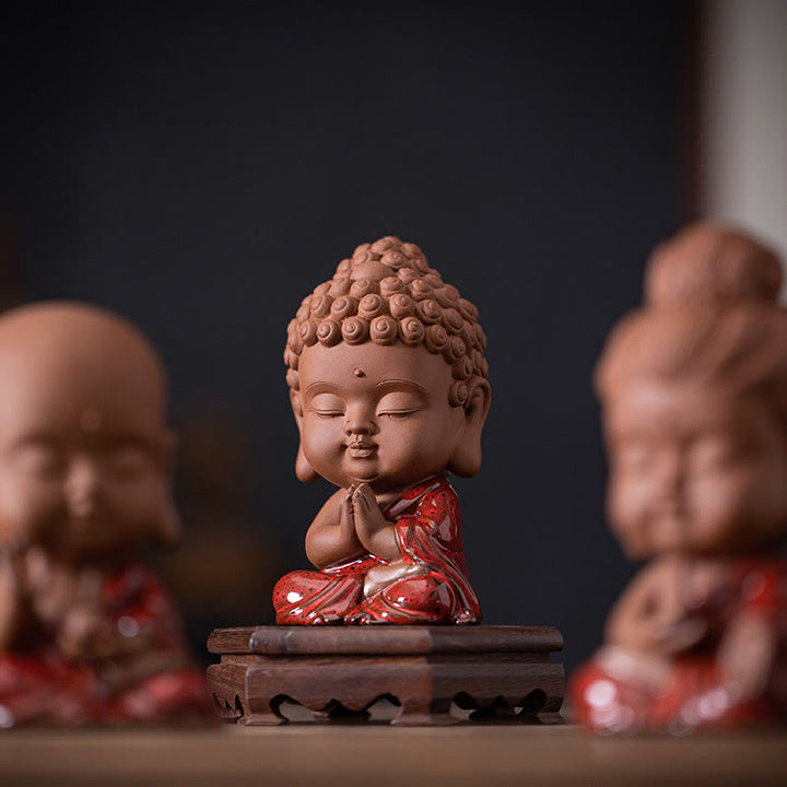 Buddha Stonesミニゴータマ仏陀釈迦牟尼観音観音菩薩地蔵菩薩セレニティセラミックデスク装飾