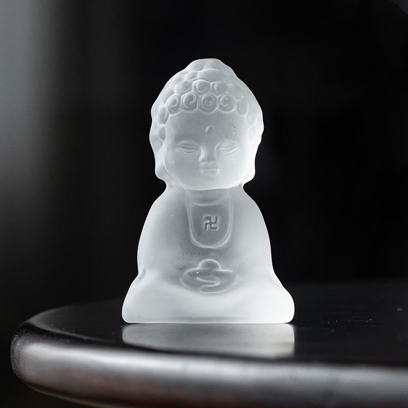 Buddha Stonesミニ如来仏陀 Liuli セレニティ デスク装飾 - image 1