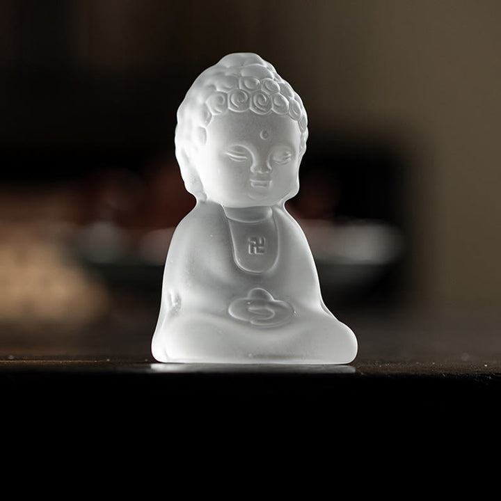 Buddha Stonesミニ如来仏陀 Liuli セレニティ デスク装飾 - image 2