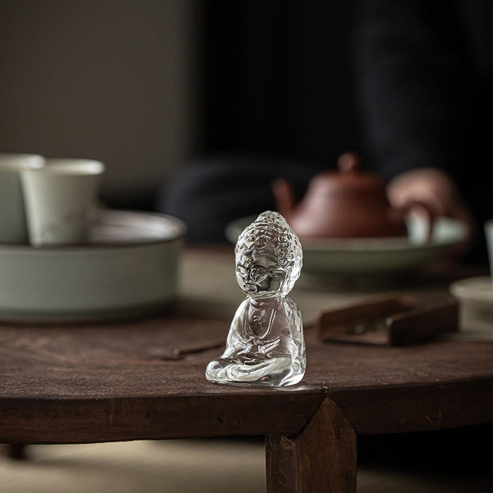 Buddha Stonesミニ如来仏陀 Liuli セレニティ デスク装飾 - image 11