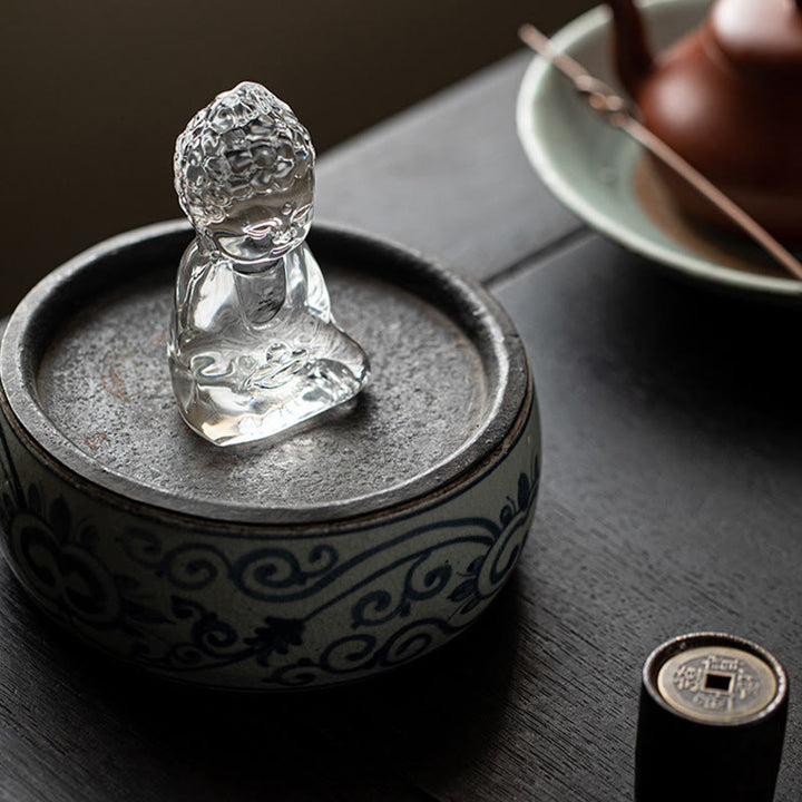 Buddha Stonesミニ如来仏陀 Liuli セレニティ デスク装飾 - image 10