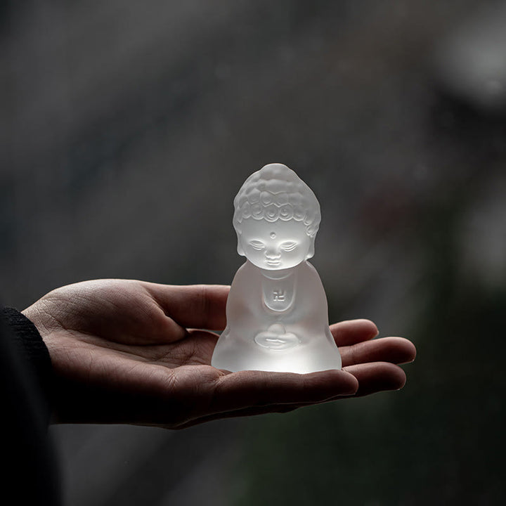 Buddha Stonesミニ如来仏陀 Liuli セレニティ デスク装飾 - image 4