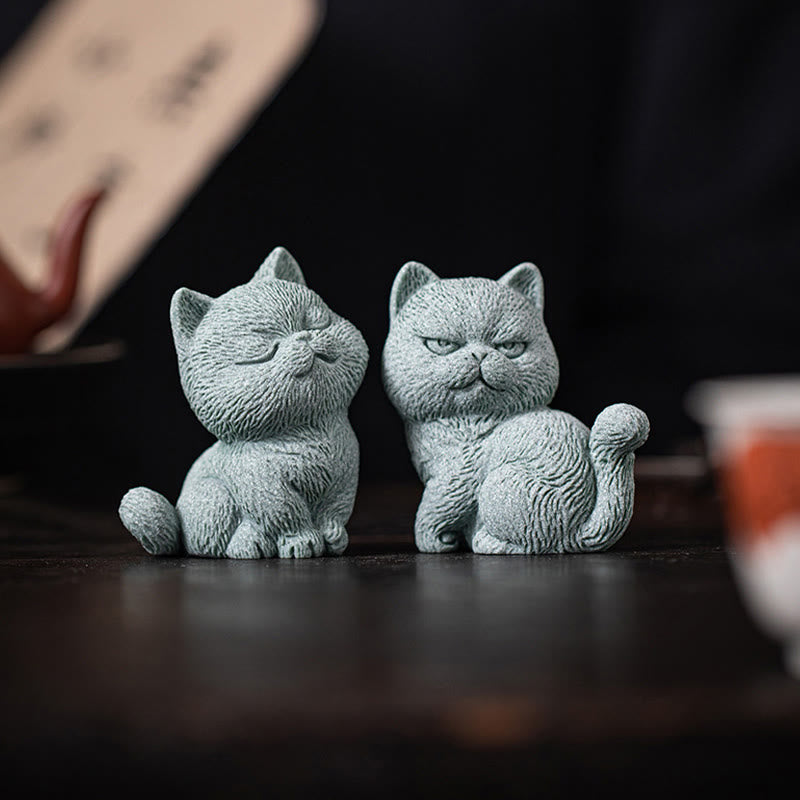 Buddha Stones小さな猫 家庭用 ティーペット 置物 デスク装飾 - image 17