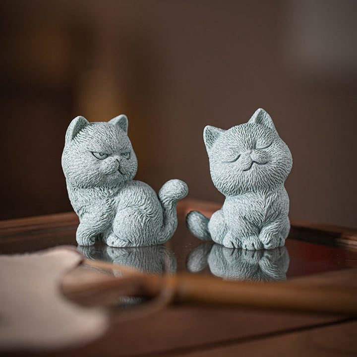 Buddha Stones小さな猫 家庭用 ティーペット 置物 デスク装飾 - image 20