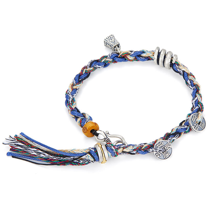Buddha Stones925スターリングシルバー コインスケールチャーム ハンドメイド 祝福ブレスレット - image 3