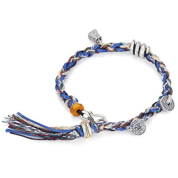 Buddha Stones925スターリングシルバー コインスケールチャーム ハンドメイド 祝福ブレスレット - image 3