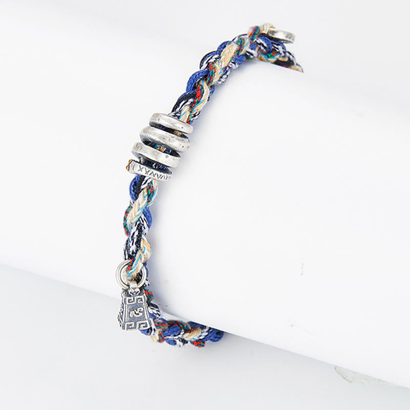 Buddha Stones925スターリングシルバー コインスケールチャーム ハンドメイド 祝福ブレスレット - image 10