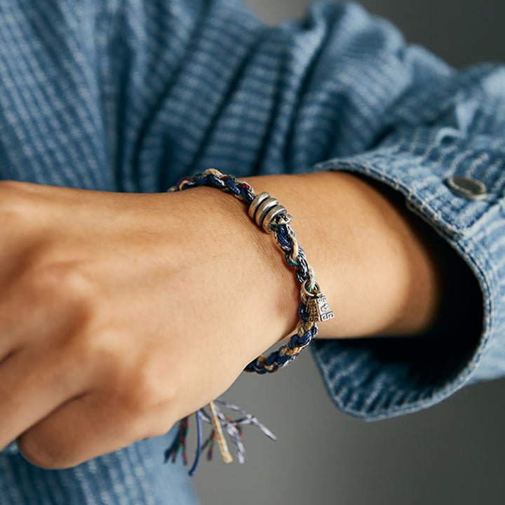 Buddha Stones925スターリングシルバー コインスケールチャーム ハンドメイド 祝福ブレスレット - image 7
