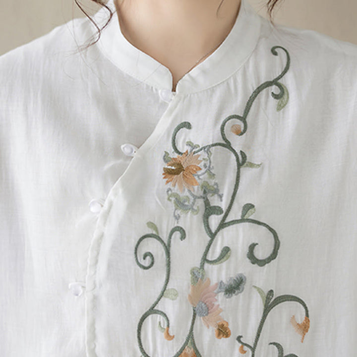 Buddha Stonesフラワー刺繍半袖Tシャツ ワイドレッグパンツ 2点セット - image 17