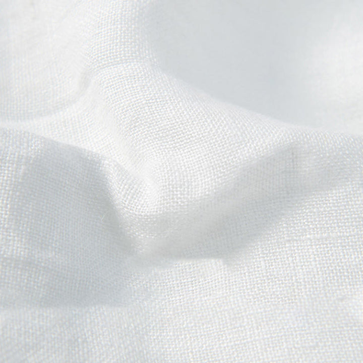 Buddha Stones 無地 半袖 綿麻シャツ メンズ プルオーバー カジュアル 夏用 - image 16