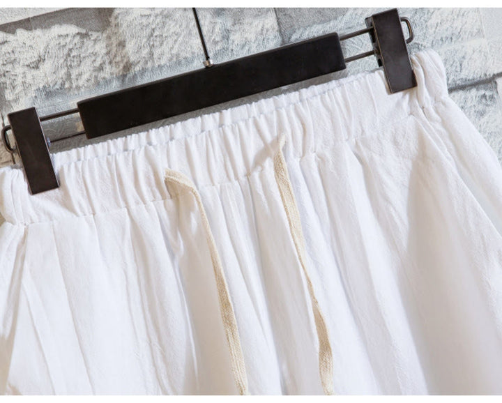 Buddha Stones 2点セット 無地 コットン ボタン 半袖 Tシャツ パンツ メンズ セット - image 9