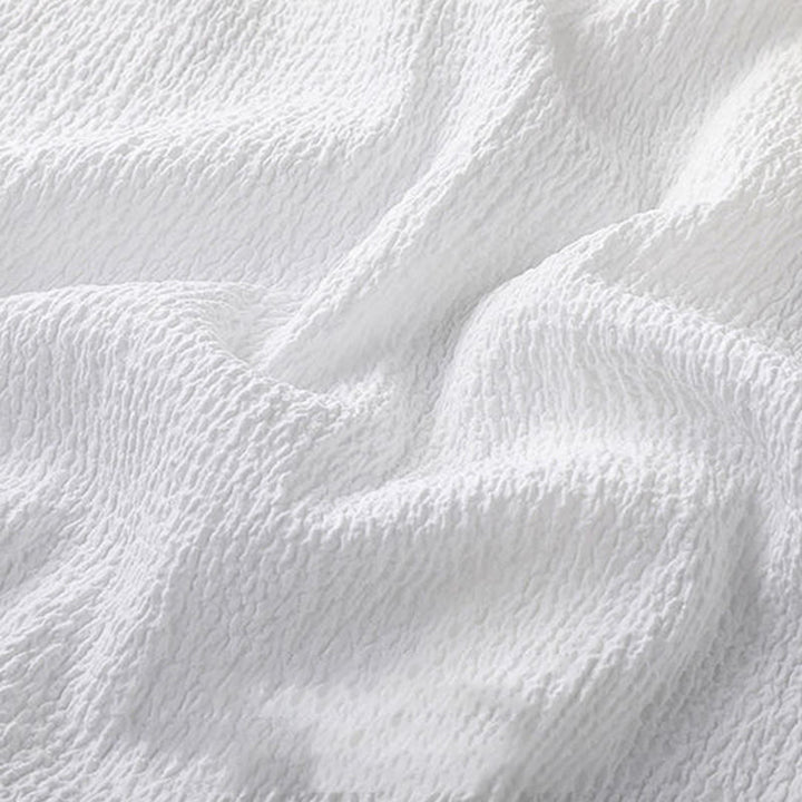 Buddha Stones メンズ 無地 半袖シャツ＆パンツ テクスチャボタン付き 2点セット - image 11