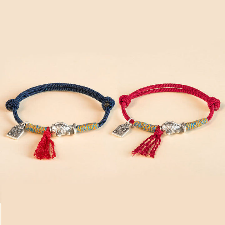 Buddha Stones999 スターリングシルバー赤紐幸運の鯉守護ブレスレット - image 13