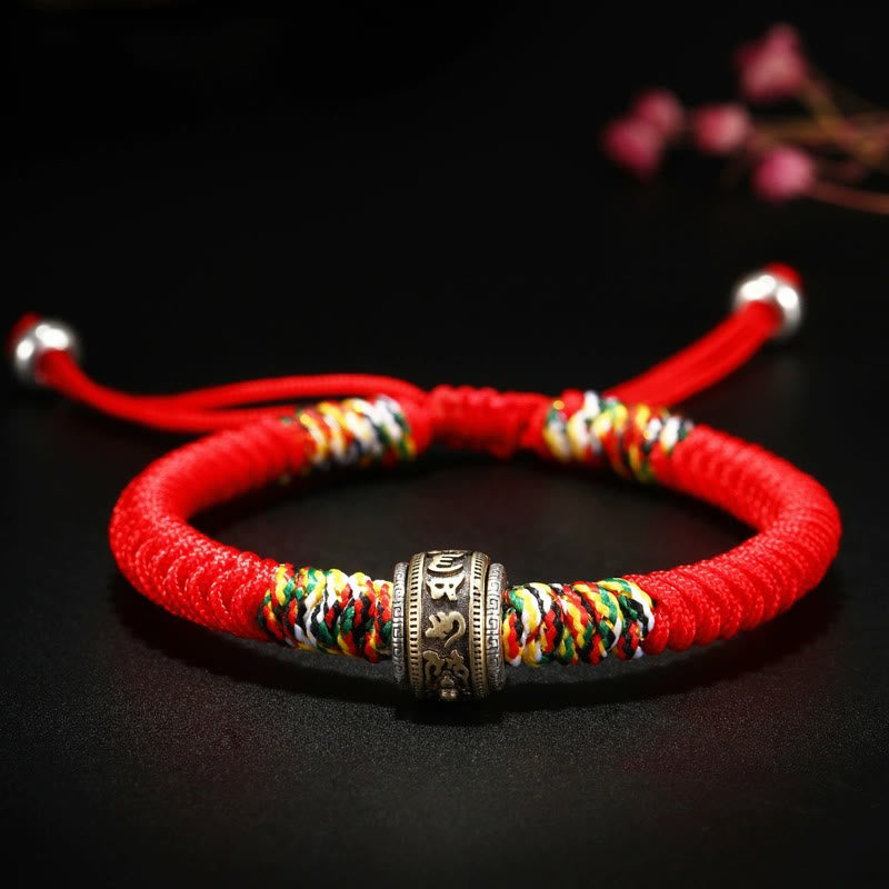 Buddha Stones925スターリングシルバーオーム・マニ・パドメ・フムキングコングノット 信仰ブレスレット - image 3