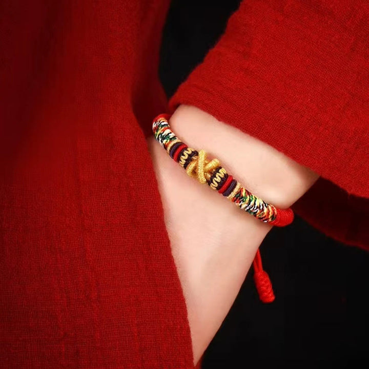 Buddha Stones925スターリングシルバーオーム・マニ・パドメ・フムキングコングノット 信仰ブレスレット - image 4