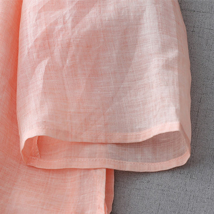 Buddha Stones無地 フロッグボタン 七分袖 ダブルレイヤー コットンリネンシャツ - image 21