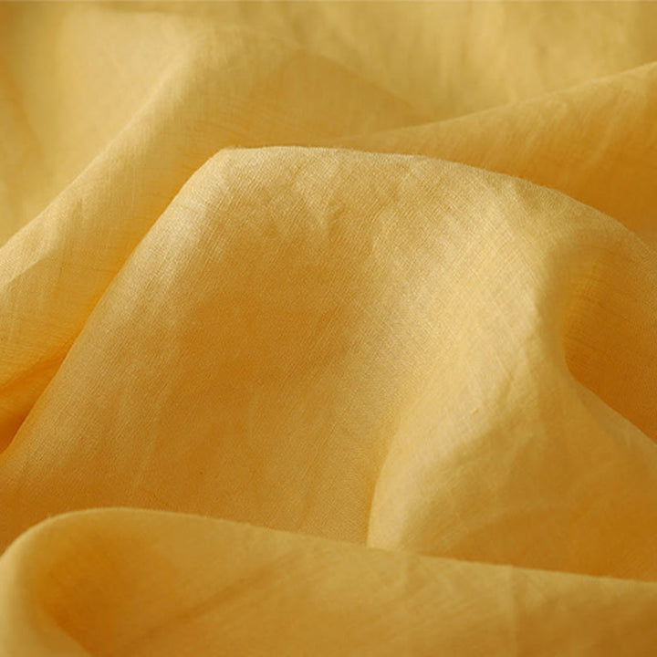 Buddha Stones無地 フロッグボタン 七分袖 ダブルレイヤー コットンリネンシャツ - image 15