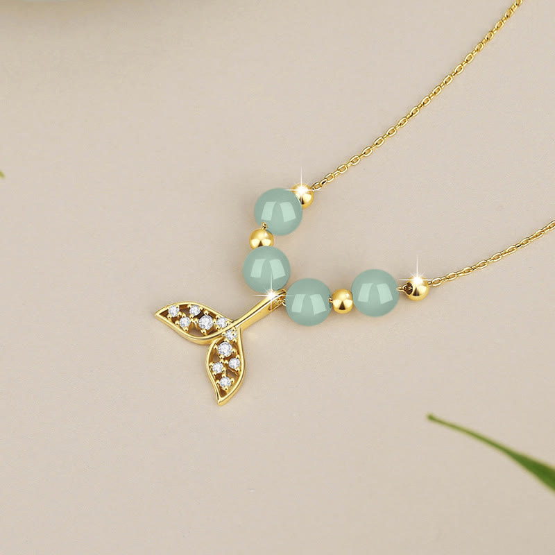 Buddha Stones925 スターリングシルバー 和田翡翠ビーズ フィッシュテール 幸運のネックレスペンダント - image 9