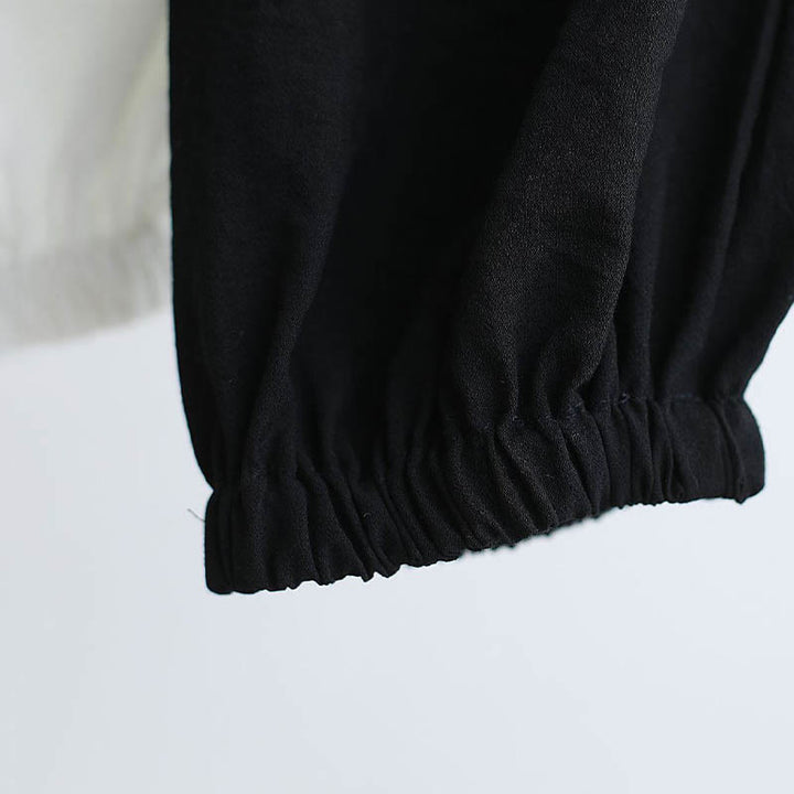 Buddha Stones 2点 Vネック メンズ 長袖シャツ トップパンツ 瞑想 禅 太極拳 コットンリネン 衣類セット - image 30