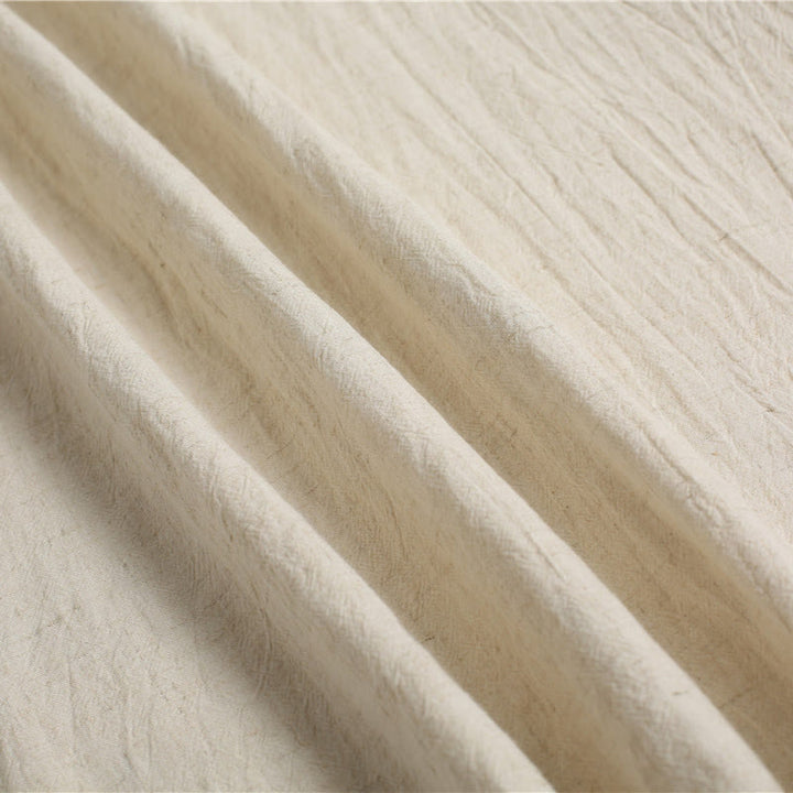 Buddha Stonesメンズ 無地 ラウンドネック 半袖 コットンリネン シャツ - image 22