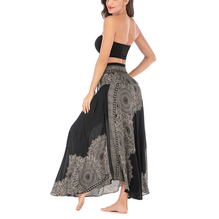 Buddha Stonesのツースタイルウェア、ボヘミアンマンダラフラワービーチスカートドレス - image 17