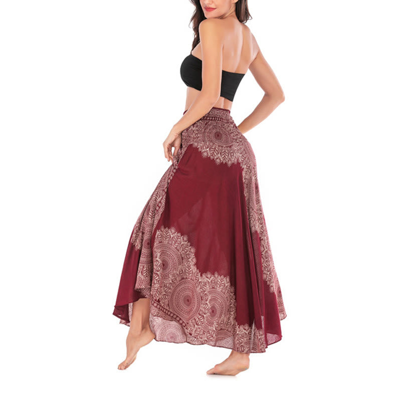 Buddha Stonesのツースタイルウェア、ボヘミアンマンダラフラワービーチスカートドレス - image 26