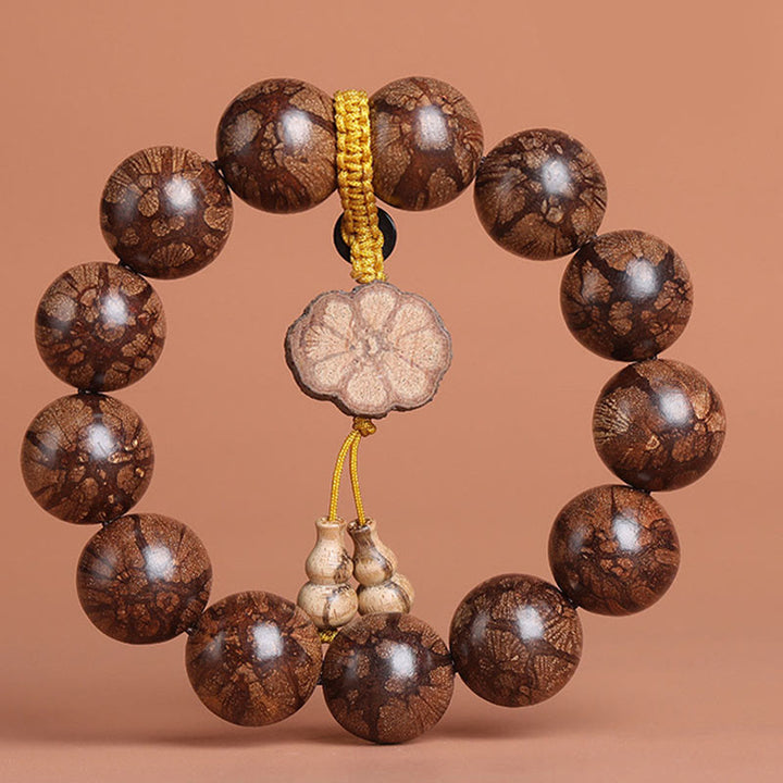 Buddha Stones梅の花 木の内なる平和のブレスレット