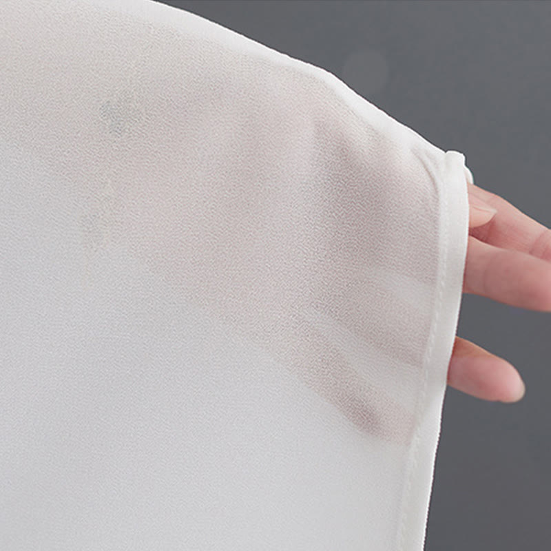 Buddha Stones 2点セット カエルボタン 長袖 ミディドレス ワイドレッグパンツ シフォン 禅風 レディース セット - image 12