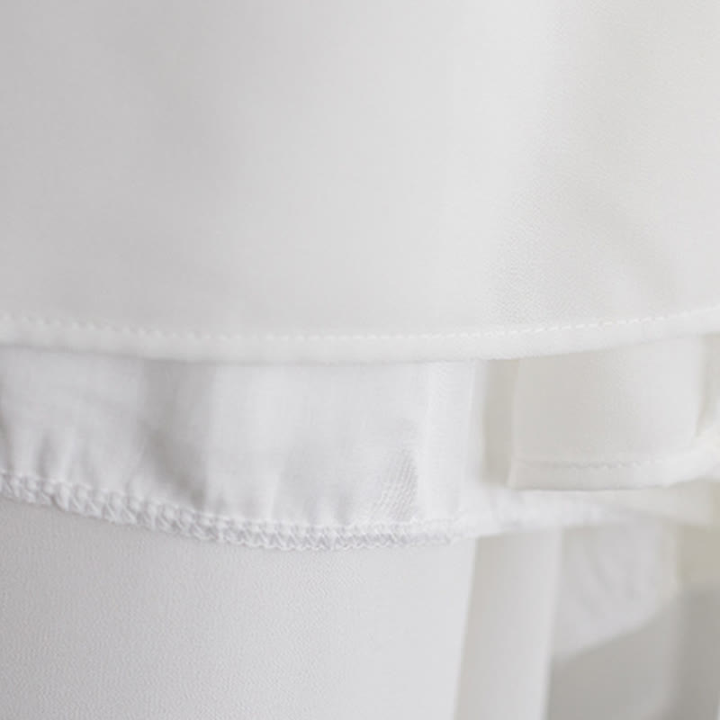 Buddha Stones 2点セット カエルボタン 長袖 ミディドレス ワイドレッグパンツ シフォン 禅風 レディース セット - image 14