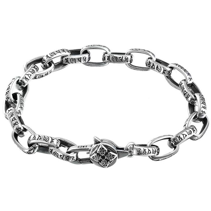 Buddha Stones925スターリングシルバー 六つの真実の言葉 知恵と静寂のブレスレット - image 11