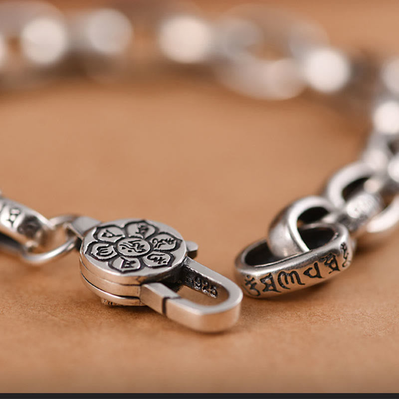 Buddha Stones925スターリングシルバー 六つの真実の言葉 知恵と静寂のブレスレット - image 10