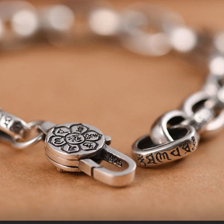 Buddha Stones925スターリングシルバー 六つの真実の言葉 知恵と静寂のブレスレット - image 10