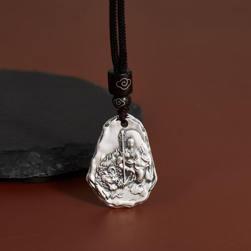 Buddha Stones999スターリングシルバー 地蔵菩薩 ザキラム女神 ネックレス ペンダント - 地蔵菩薩 - image 0
