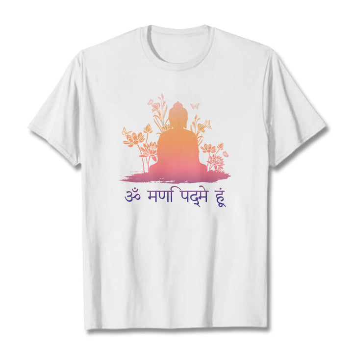 Buddha Stonesサンスクリット語 OM NAMAH SHIVAYA Tee Tシャツ - 白 - 2XL - image 0