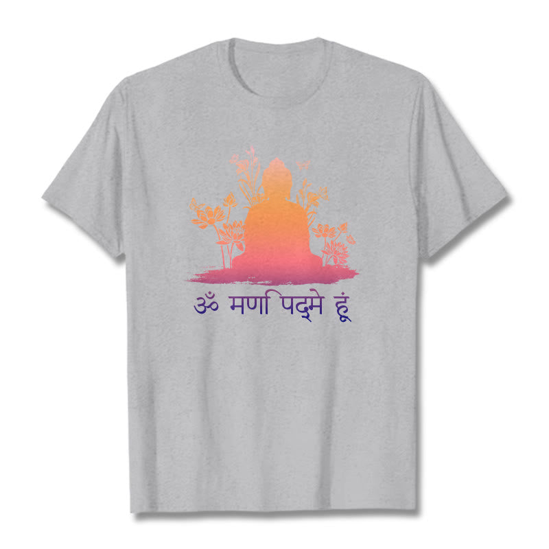 Buddha Stonesサンスクリット語 OM NAMAH SHIVAYA Tee Tシャツ - ライトグレー - 2XL - image 19