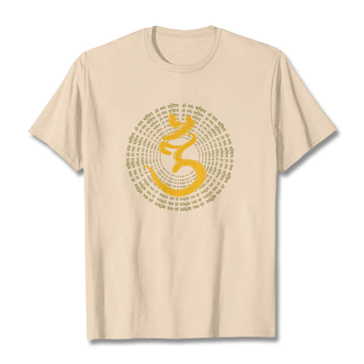 Buddha Stones 108 OM NAMAH SHIVAYA マントラ サンスクリット T シャツ - ビスク - 2XL - image 11