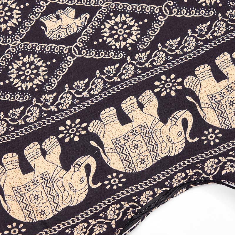 Buddha Stonesコットンエレファントストライプクロスボディバッグショルダーバッグ