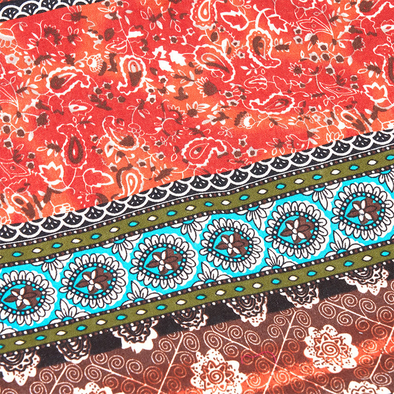 Buddha Stonesカラーストライプ柄コットンショルダーバッグ - image 10