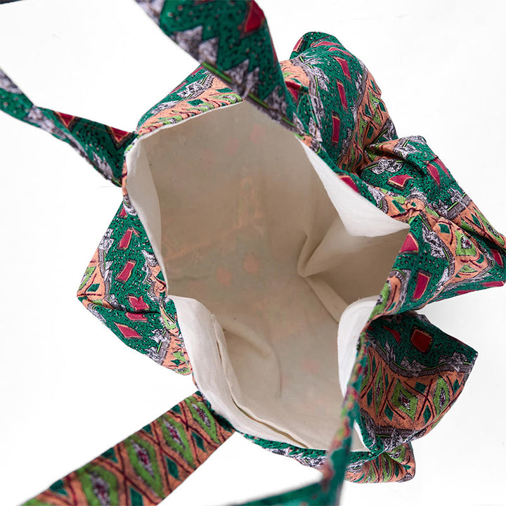 Buddha Stonesカラーストライプ柄コットンショルダーバッグ - image 20