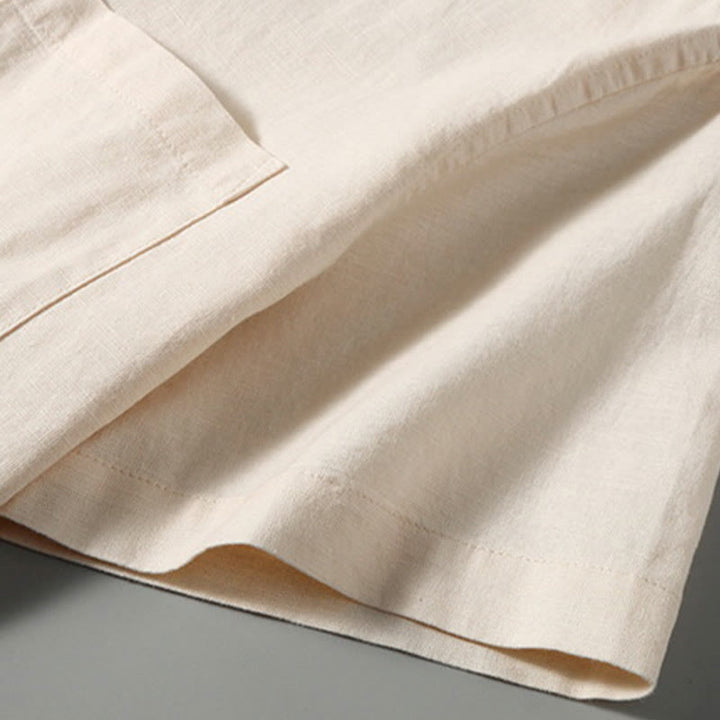 Buddha Stonesサマー メンズ 半袖 ボタンダウン コットンリネンシャツ - image 10