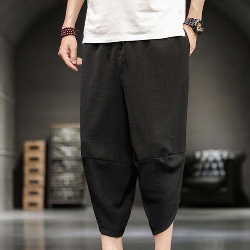 Buddha Stonesサマーソリッド メンズ クロップドパンツ ポケット付き - image 28