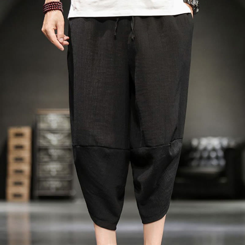Buddha Stonesサマーソリッド メンズ クロップドパンツ ポケット付き - image 29